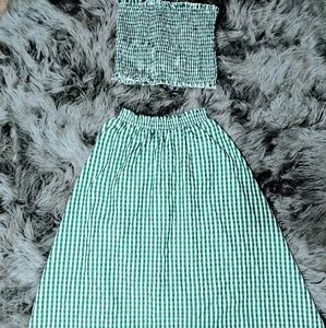 Matching maxi skirt and top
